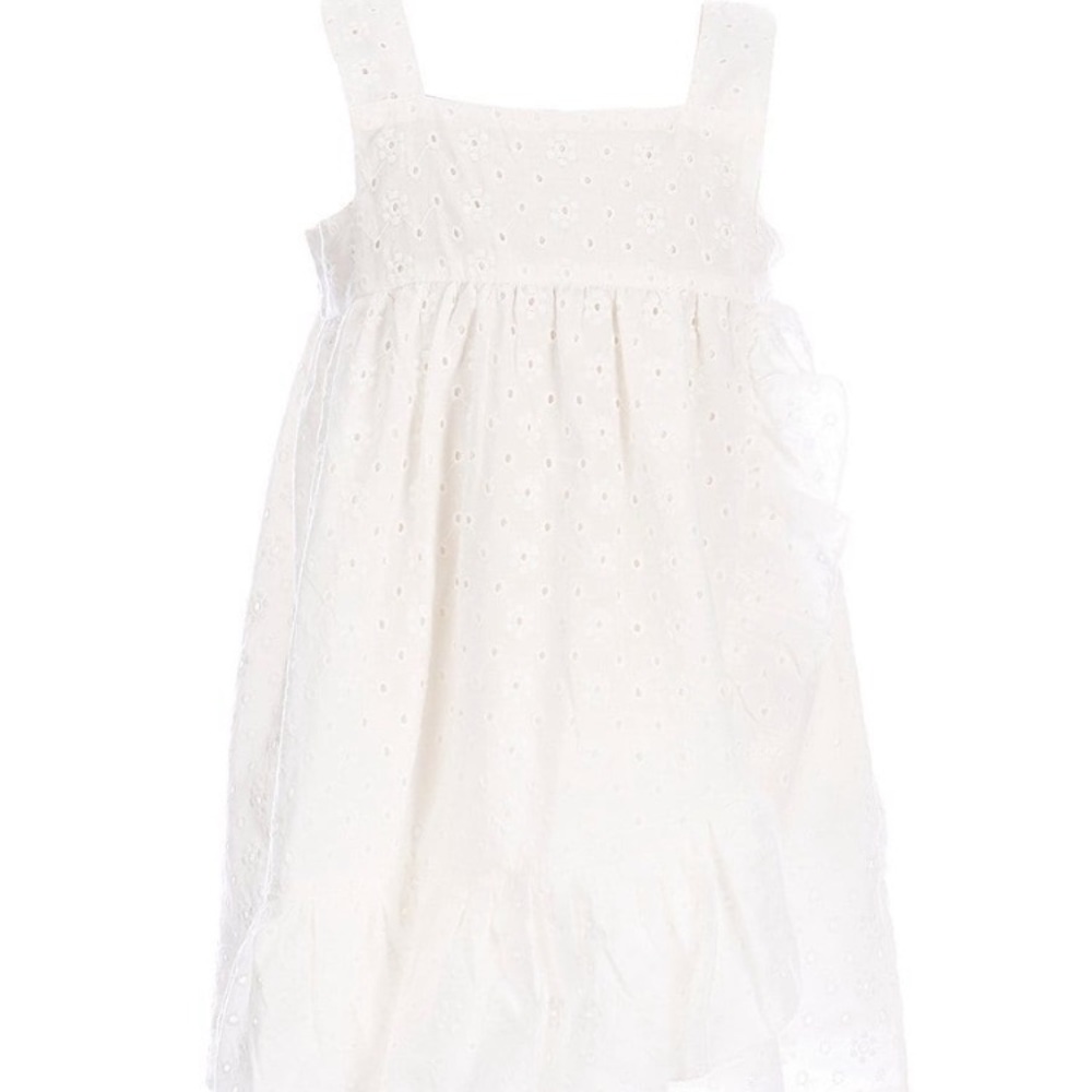Chelsea & Violet white asymmetric eyelet dress. Size 4T - Picture 4 of 16
